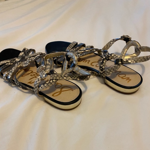 Sam Edelman snake skin strapping sandal 6 - Picture 2 of 5